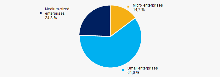 Picture 10. Shares of small and medium-sized enterprises in TOP-1000